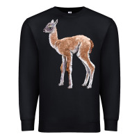 Black Guanaco Llama Baby Premium Sweatshirt - LillyAllenDesigns