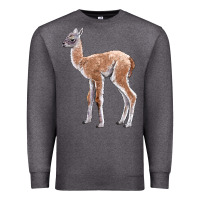 Charcoal Heather Guanaco Llama Baby Premium Sweatshirt - LillyAllenDesigns