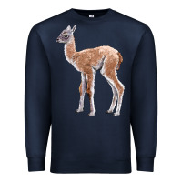 Navy Guanaco Llama Baby Premium Sweatshirt - LillyAllenDesigns