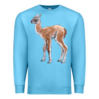 Ocean Blue Guanaco Llama Baby Premium Sweatshirt - LillyAllenDesigns