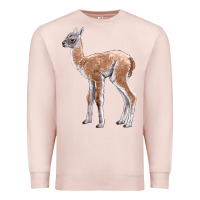 Pale Pink Guanaco Llama Baby Premium Sweatshirt - LillyAllenDesigns