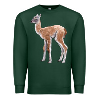 Sports Green Guanaco Llama Baby Premium Sweatshirt - LillyAllenDesigns