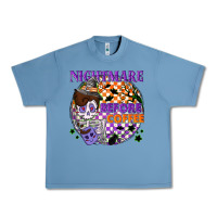 Pebble Blue Nightmare before the coffee halloween Urban Heavy Tee - NancyCooperArtShop