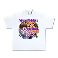 White Nightmare before the coffee halloween Urban Heavy Tee - NancyCooperArtShop