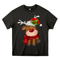 Asphalt christmas baby deer Heavy Core Tee - MaliasSmallBusiness