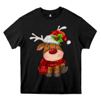 Black christmas baby deer Heavy Core Tee - MaliasSmallBusiness