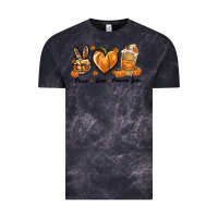 Cloud Black Peace Love Pumpkin Spice Vintage Tee - texasbilliewilder