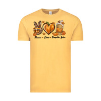 Vintage Mustard Peace Love Pumpkin Spice Vintage Tee - texasbilliewilder