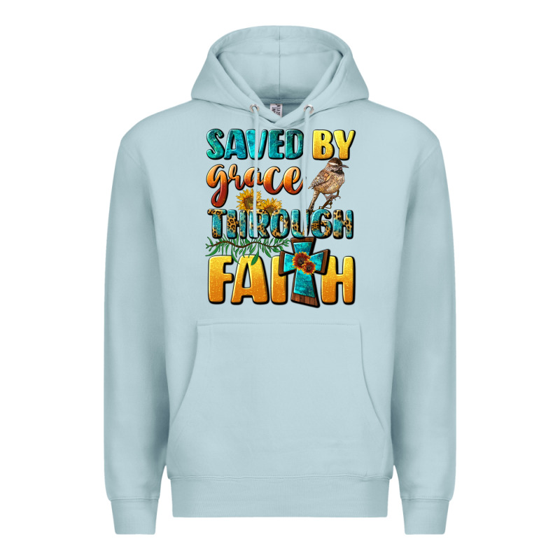 Saved By Grace Through Faith Premium Hoodie by BundleAndBundleShop | Teevron