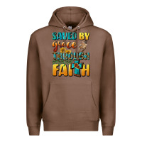 Chestnut saved by grace through faith Premium Hoodie - BundleAndBundleShop