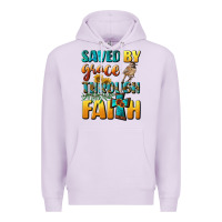 Lilac saved by grace through faith Premium Hoodie - BundleAndBundleShop
