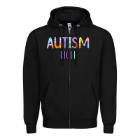 Black Titi Pretty Art Autism Mom Zipper Hoodie - CowhideDigitalArt