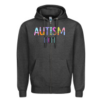 Charcoal Heather Titi Pretty Art Autism Mom Zipper Hoodie - CowhideDigitalArt