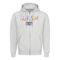 Dove Grey Titi Pretty Art Autism Mom Zipper Hoodie - CowhideDigitalArt