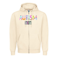Titi Pretty Art Autism Mom Zipper Hoodie | Teevron