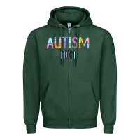 Sports Green Titi Pretty Art Autism Mom Zipper Hoodie - CowhideDigitalArt