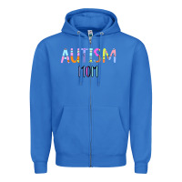 True Royal Titi Pretty Art Autism Mom Zipper Hoodie - CowhideDigitalArt