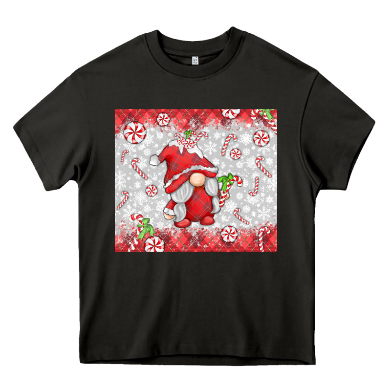 Candy Cane Gnome Heavy Core Tee by MaliasSmallBusiness | Teevron