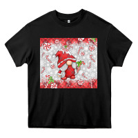 Black candy cane gnome Heavy Core Tee - MaliasSmallBusiness
