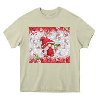 Mossy candy cane gnome Heavy Core Tee - MaliasSmallBusiness