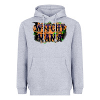 Heather Grey witchy mama Heavyweight Hoodie - RacoonDesign