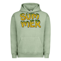 Pigment Oil Green summer pineapple Urban Hoodie - BarkalooDesign
