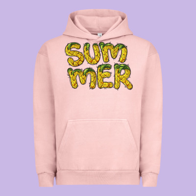Summer Pineapple Urban Hoodie Designed By Barkaloodesign