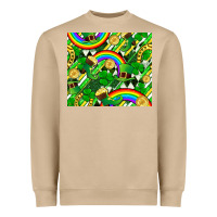 Mushroom St. Patrick's Day Heavyweight Sweatshirt - FaDigitalArtStudio