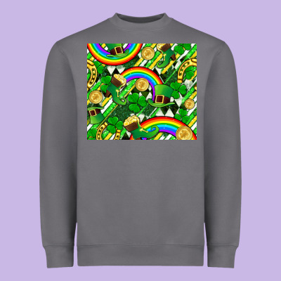 St. Patrick's Day Heavyweight Sweatshirt Designed By Fadigitalartstudio