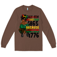 Chestnut juneteenth 1865 because my ancestors Long Sleeve Tee - CowGirlArtShop