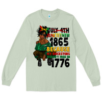 Matcha juneteenth 1865 because my ancestors Long Sleeve Tee - CowGirlArtShop