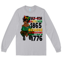 Moon Dust juneteenth 1865 because my ancestors Long Sleeve Tee - CowGirlArtShop