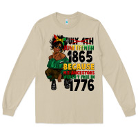 Mushroom juneteenth 1865 because my ancestors Long Sleeve Tee - CowGirlArtShop