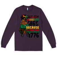 Plum juneteenth 1865 because my ancestors Long Sleeve Tee - CowGirlArtShop