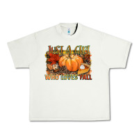 Pistachio Just a girl who loves Fall Urban Heavy Tee - NancyCooperArtShop