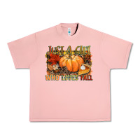 Salmon Just a girl who loves Fall Urban Heavy Tee - NancyCooperArtShop