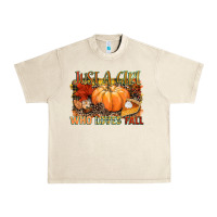 Sandshell Just a girl who loves Fall Urban Heavy Tee - NancyCooperArtShop