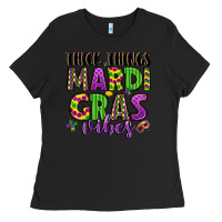 Black thick things mardi gras vibes Ladies Tee - LillyAllenDesigns