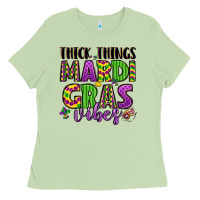 Matcha thick things mardi gras vibes Ladies Tee - LillyAllenDesigns