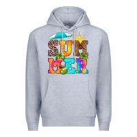 Heather Grey summer Premium Hoodie - RanaPortraitStore