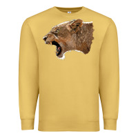 Antique Gold Puma Head Premium Sweatshirt - LillyAllenDesigns