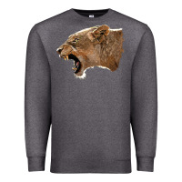Charcoal Heather Puma Head Premium Sweatshirt - LillyAllenDesigns