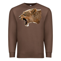 Chestnut Puma Head Premium Sweatshirt - LillyAllenDesigns