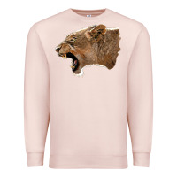Pale Pink Puma Head Premium Sweatshirt - LillyAllenDesigns