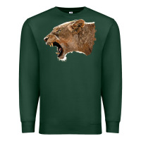 Sports Green Puma Head Premium Sweatshirt - LillyAllenDesigns