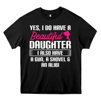 Black Father Yes I Do Have A Beautiful Daughter Heavy Core Tee - tuanDangUi