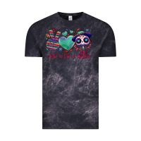 Cloud Black Peace love dia de los muertos Vintage Tee - NancyCooperArtShop