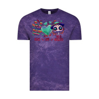 Cloud Purple Peace love dia de los muertos Vintage Tee - NancyCooperArtShop