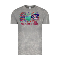 Cloud Rock Peace love dia de los muertos Vintage Tee - NancyCooperArtShop