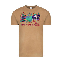 Vintage Camel Peace love dia de los muertos Vintage Tee - NancyCooperArtShop